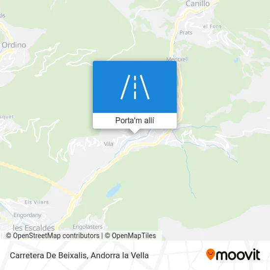 mapa Carretera De Beixalis