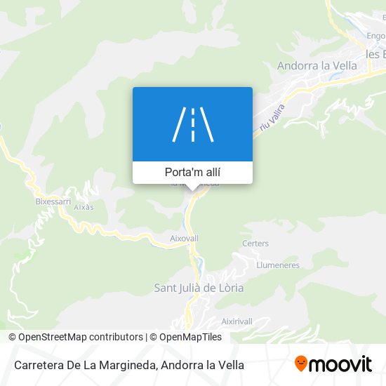 mapa Carretera De La Margineda