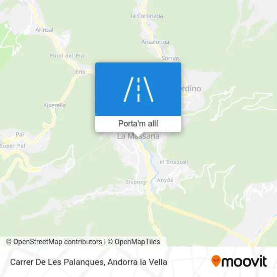 mapa Carrer De Les Palanques