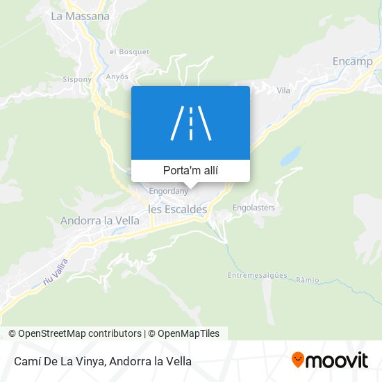 mapa Camí De La Vinya
