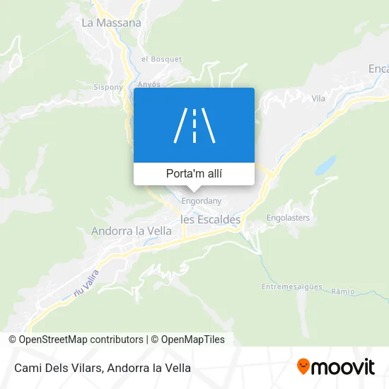 mapa Cami Dels Vilars