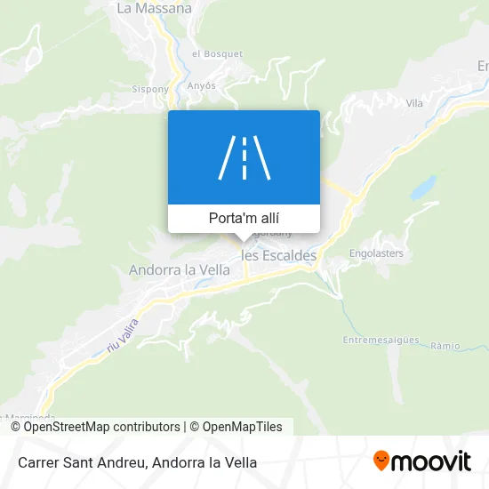 mapa Carrer Sant Andreu