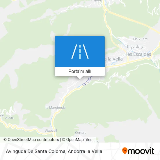 mapa Avinguda De Santa Coloma