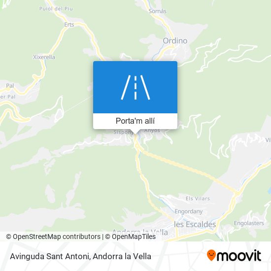 mapa Avinguda Sant Antoni