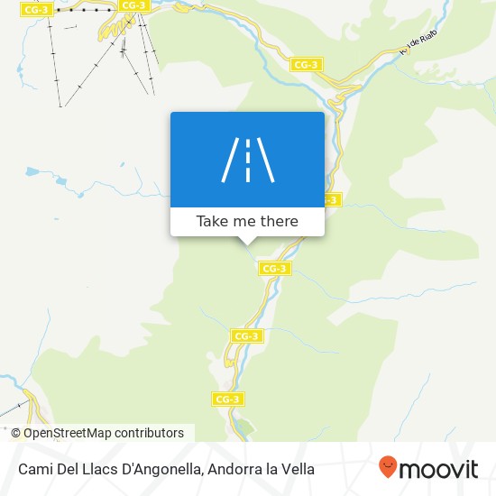 mapa Cami Del Llacs D'Angonella