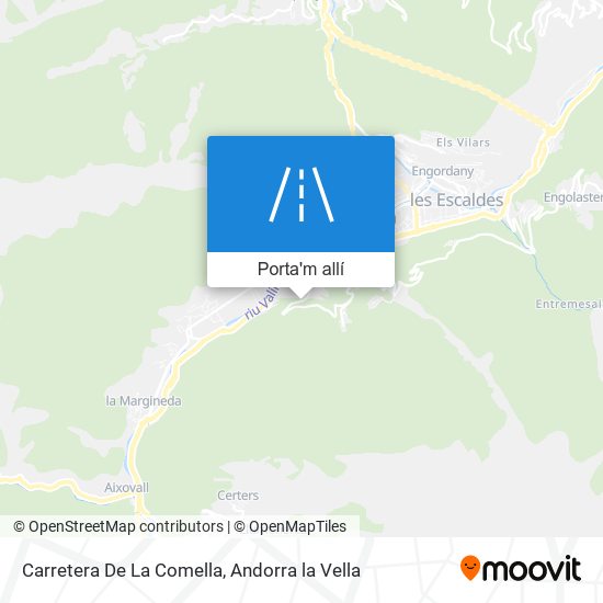 mapa Carretera De La Comella