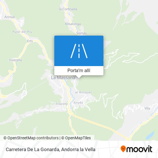 mapa Carretera De La Gonarda