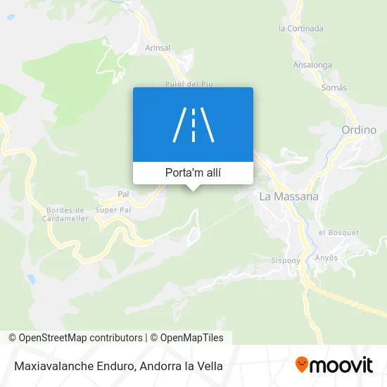 mapa Maxiavalanche Enduro
