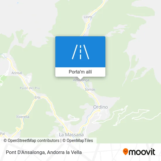 mapa Pont D'Ansalonga