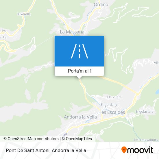 mapa Pont De Sant Antoni