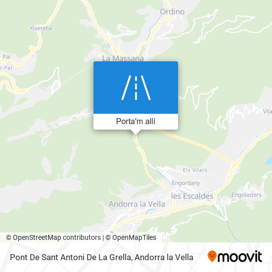 mapa Pont De Sant Antoni De La Grella