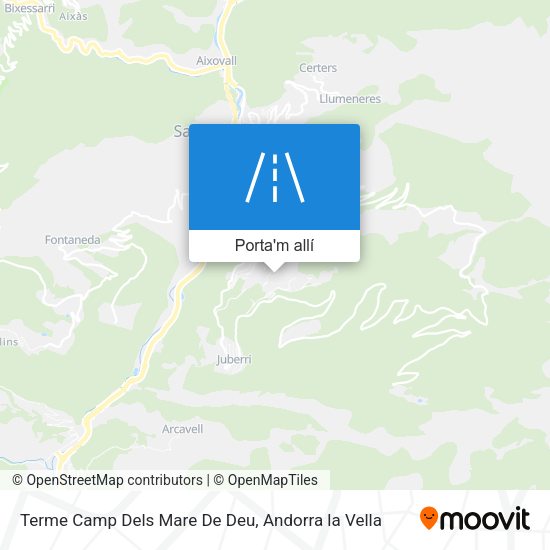 mapa Terme Camp Dels Mare De Deu