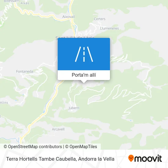 mapa Terra Hortells Tambe Caubella