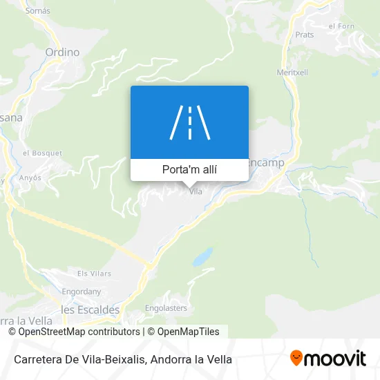 mapa Carretera De Vila-Beixalis