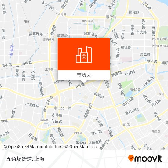 五角场街道地图