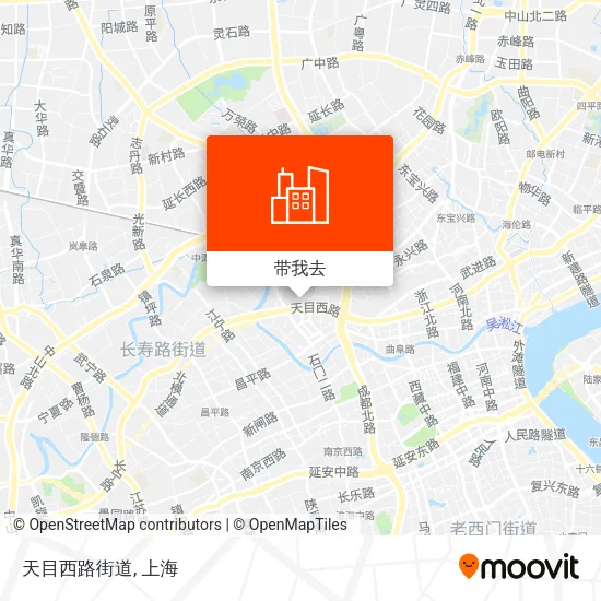 天目西路街道地图