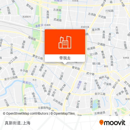 真新街道地图