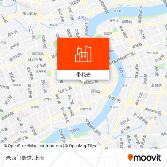 老西门街道地图