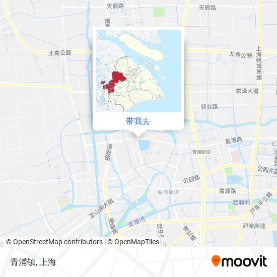 青浦镇地图