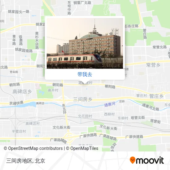三间房地区地图