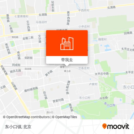 东小口镇地图