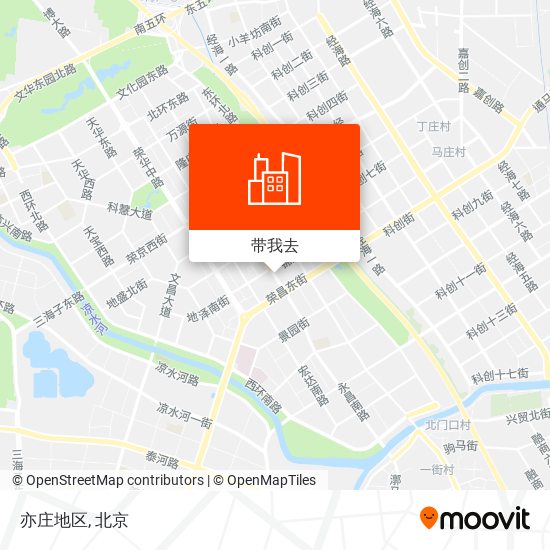 亦庄地区地图