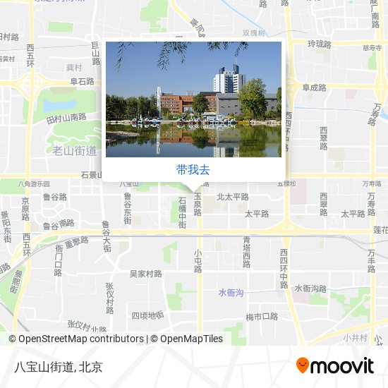 八宝山街道地图