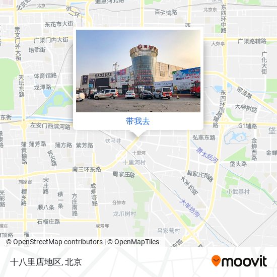 十八里店地区地图