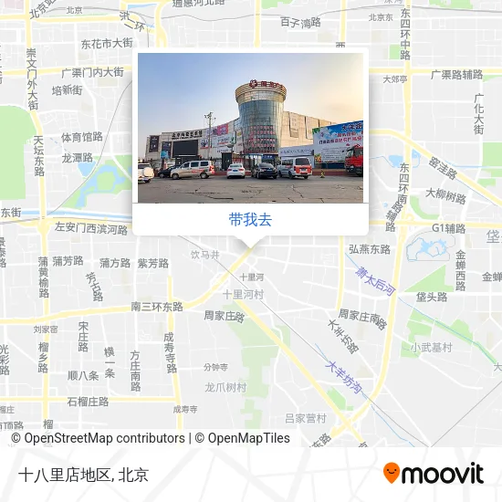 十八里店地区地图