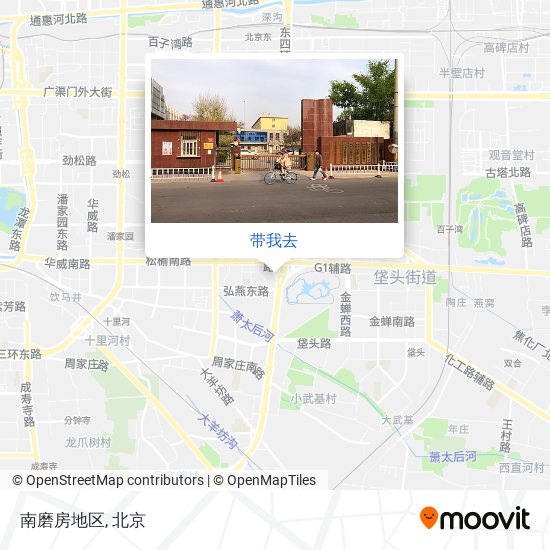 南磨房地区地图