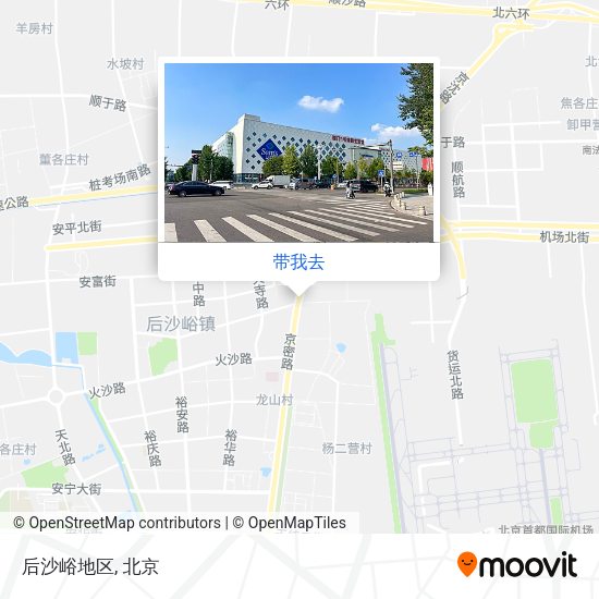 后沙峪地区地图