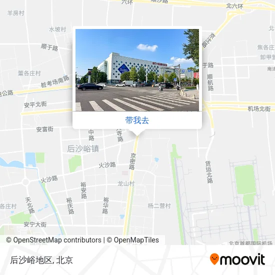 后沙峪地区地图