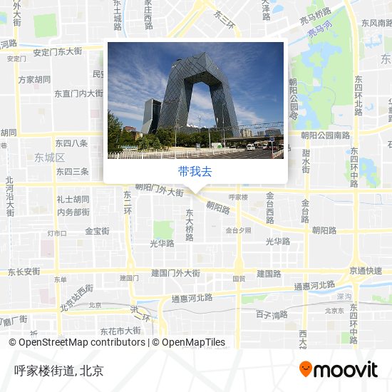 呼家楼街道地图