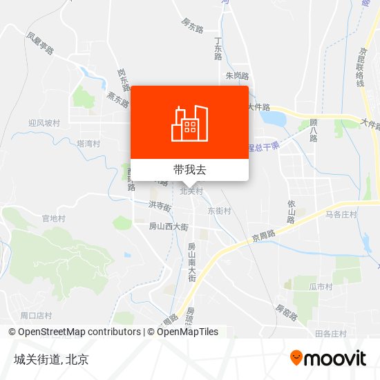 城关街道地图