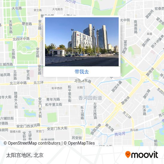 太阳宫地区地图