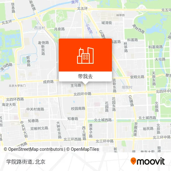 学院路街道地图