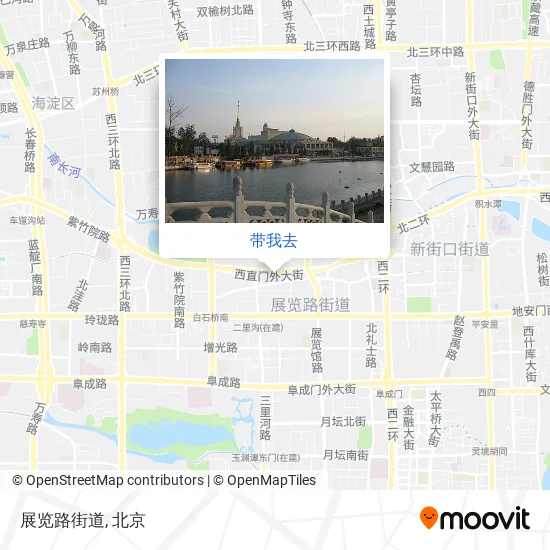 展览路街道地图