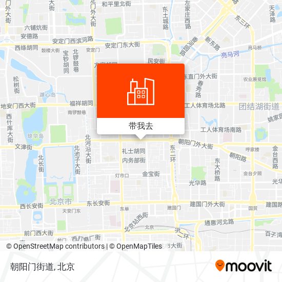 朝阳门街道地图