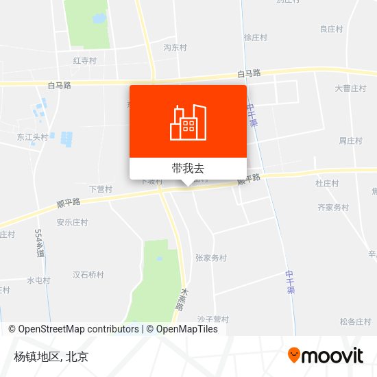 杨镇地区地图