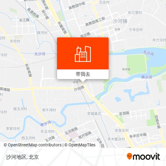 沙河地区地图