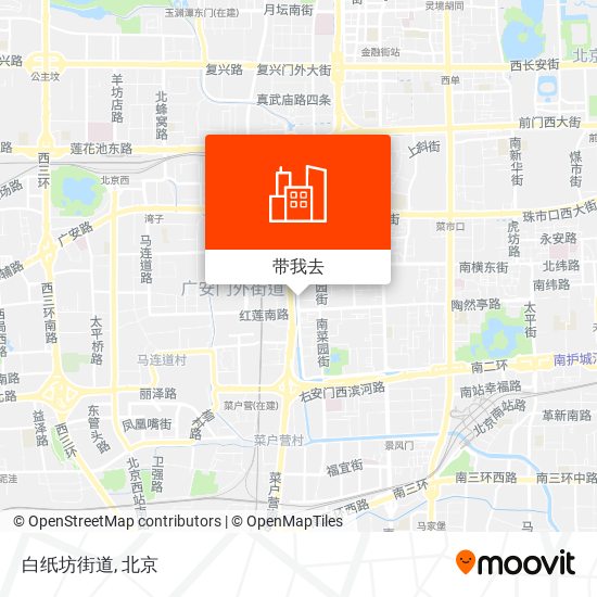 白纸坊街道地图