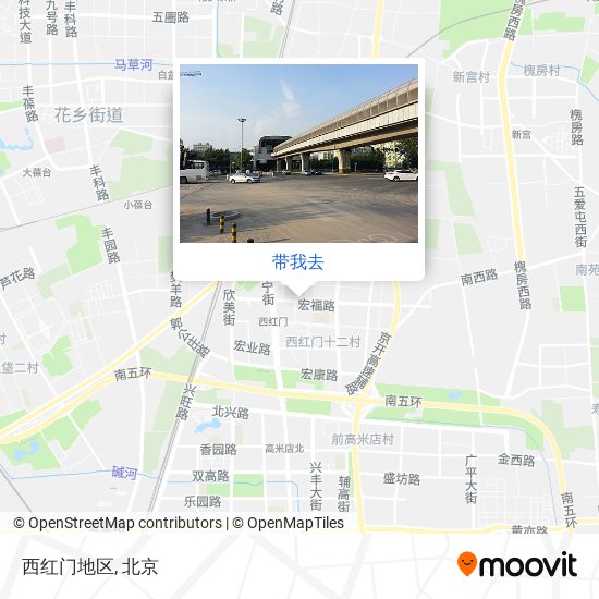 西红门地区地图