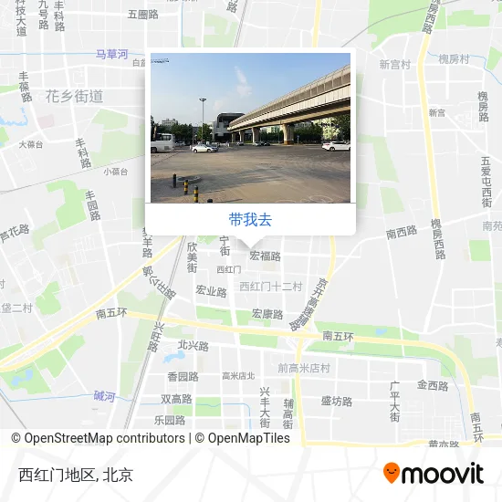 西红门地区地图