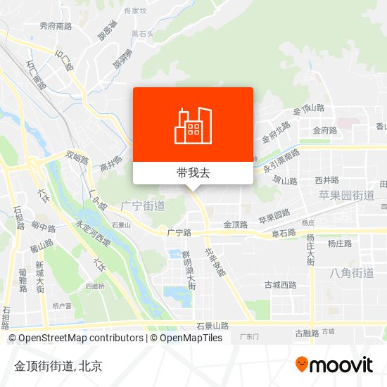 金顶街街道地图