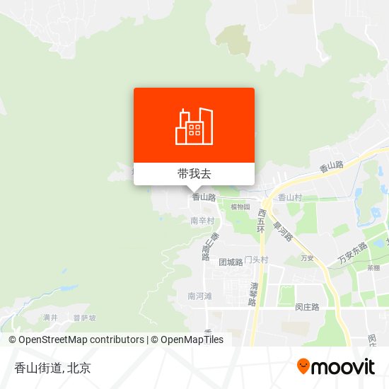 香山街道地图