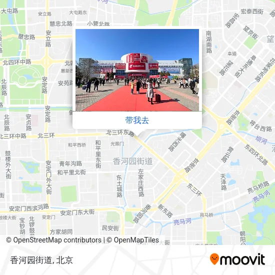 香河园街道地图
