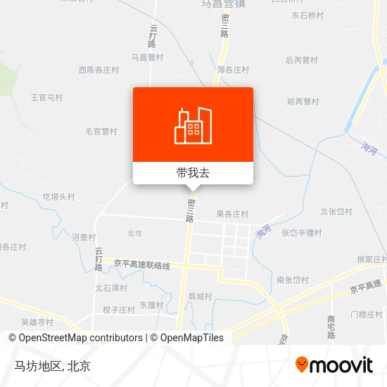 马坊地区地图