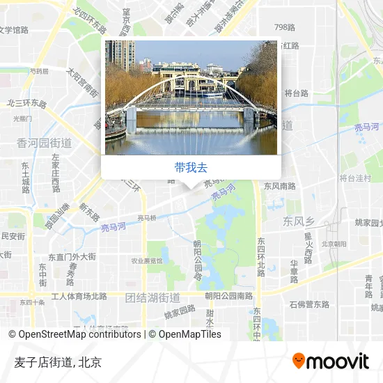 麦子店街道地图