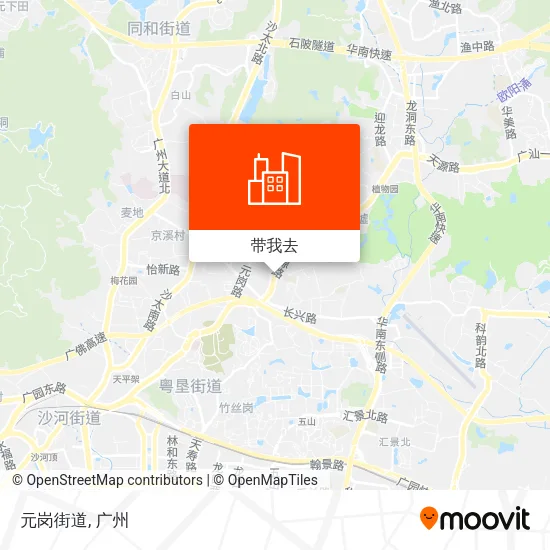 元岗街道地图