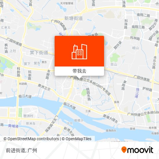 前进街道地图